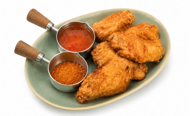Crispy Chicken Wings (6Pcs) 金黄脆皮鸡翅🥜 (6Pcs)